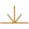 Ekena Millwork Saratoga Rough Sawn Timber Gable Bracket, Western Red Cedar, 96"W x 60"H x 4"D x 4"F, 15/12 Pitch GBW096X60X0404SAR00RWR - alternate 1